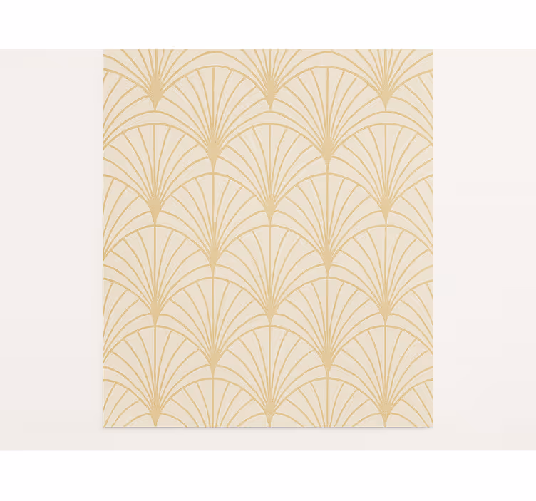 1920-tallets fan art deco tapet vintage - Tenstickers