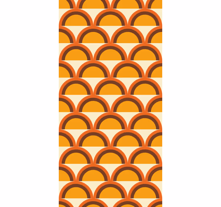 Retro buer i solnedgangen fra 1970-tallet tapet vintage - Tenstickers