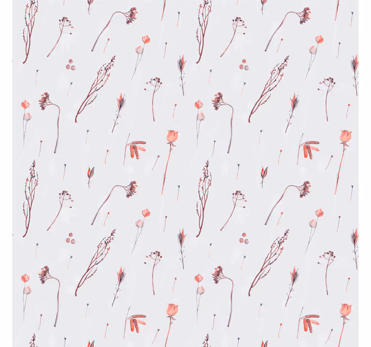 Tapet natur delikat blomstermønster - Tenstickers