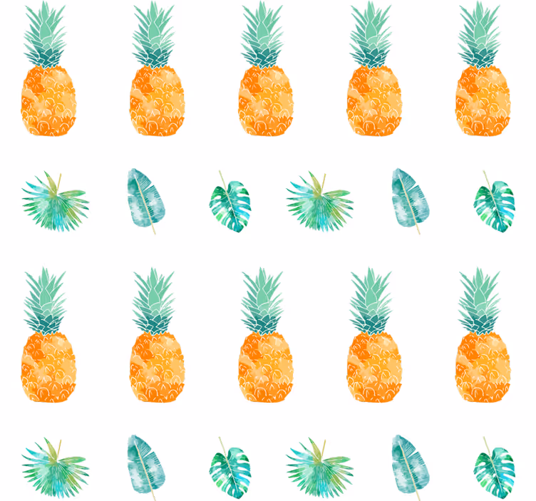 Tapet natur ananas konsept - Tenstickers