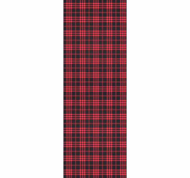 Jul tapet med jule tartan mønster - Tenstickers