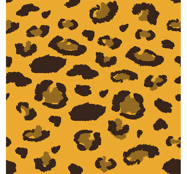 Tapet stue leopardmønster - Tenstickers
