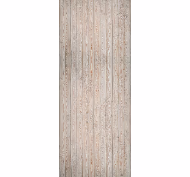 Tapet pynt lysebrune horisontale planker - Tenstickers