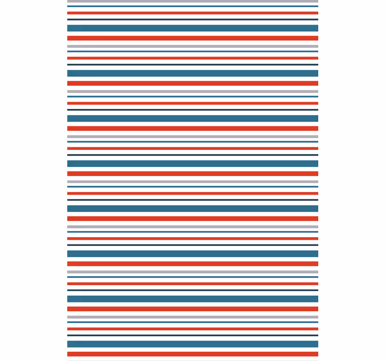 Tapet pynt marine retro stripete design - Tenstickers