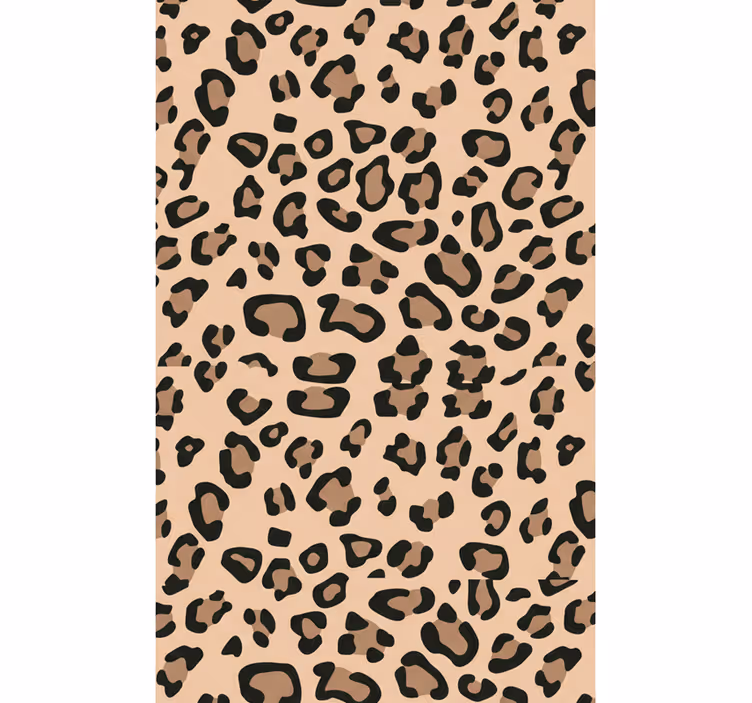 Tapet stue moderne leopardmønster - Tenstickers