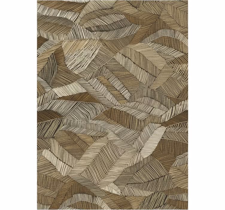 Abstract geometriske jordtoner tapet stue - Tenstickers