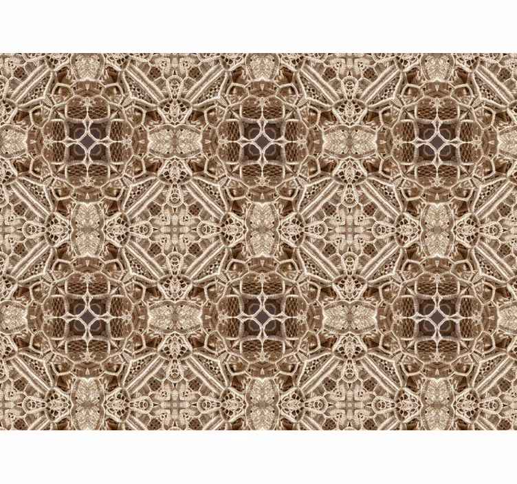 Tapet stue ornamental blonde kaleidoskop - Tenstickers