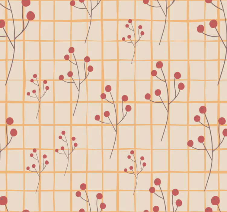 Blomsterdesign kommode tapet soverom - Tenstickers