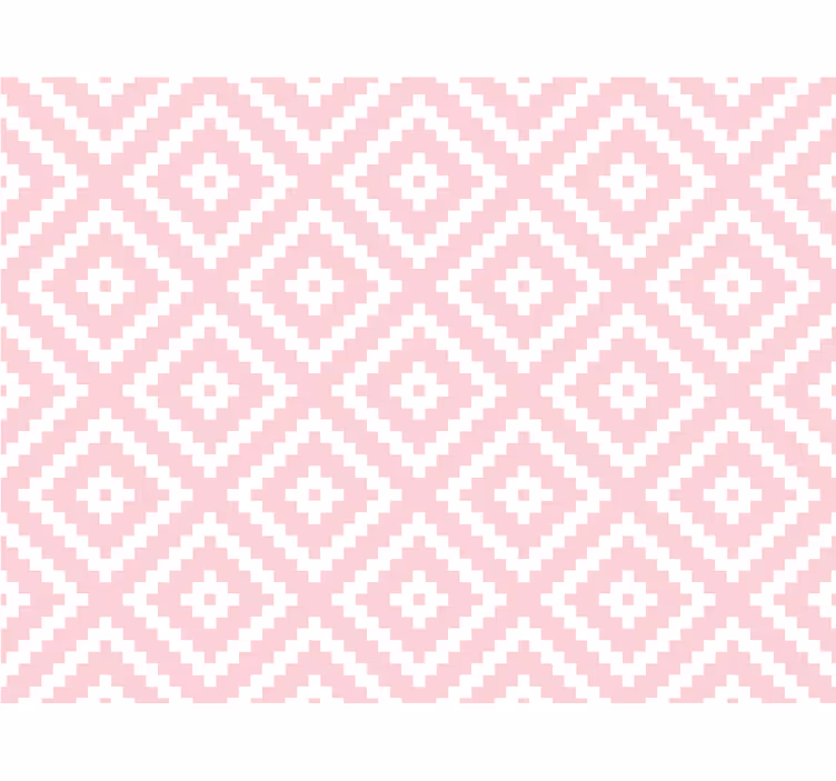 Tapet mønstre rosa firkanter geometrisk mønster - Tenstickers