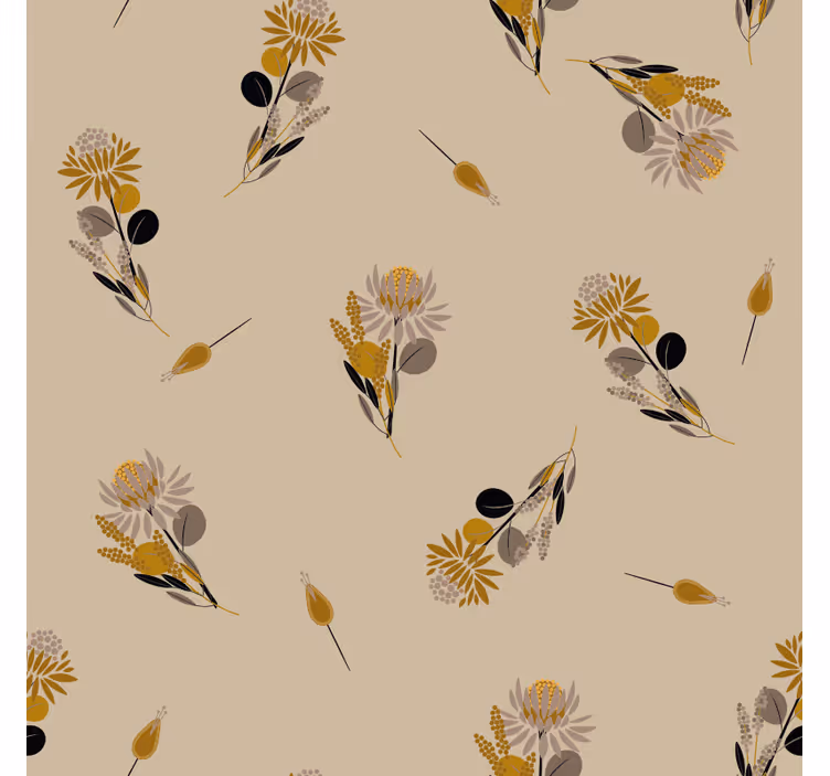 Vintage blomster tapet mønstre - Tenstickers