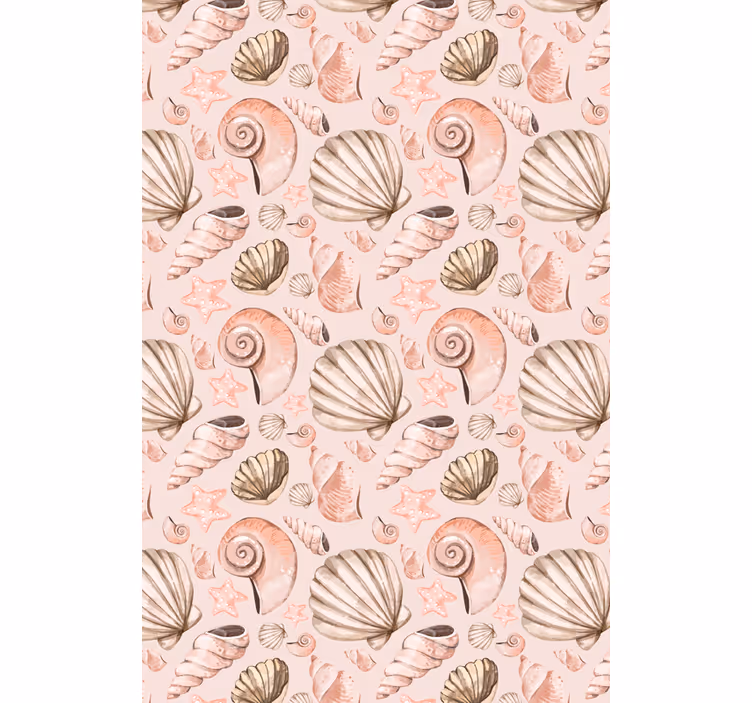 Tapet dyr pastellskjell - Tenstickers