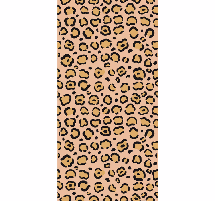 Leopard pastellfarget trykk tapet soverom - Tenstickers