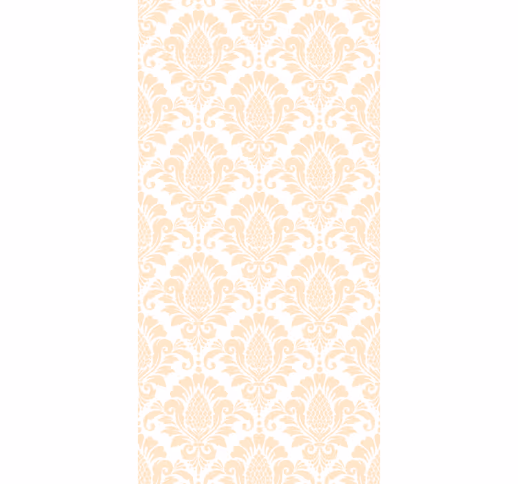 Beige damask mønster tapet soverom - Tenstickers