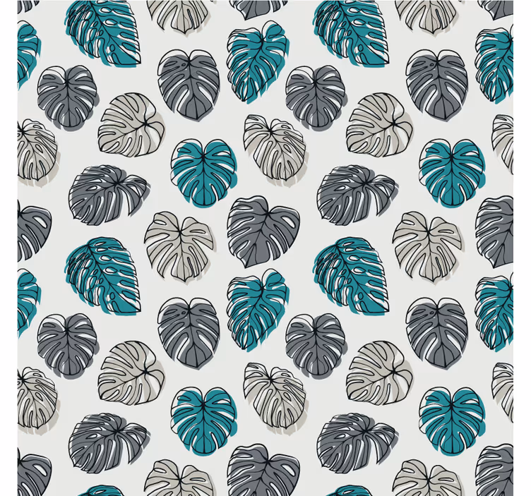 Tapet soverom monstera bladmønster - Tenstickers