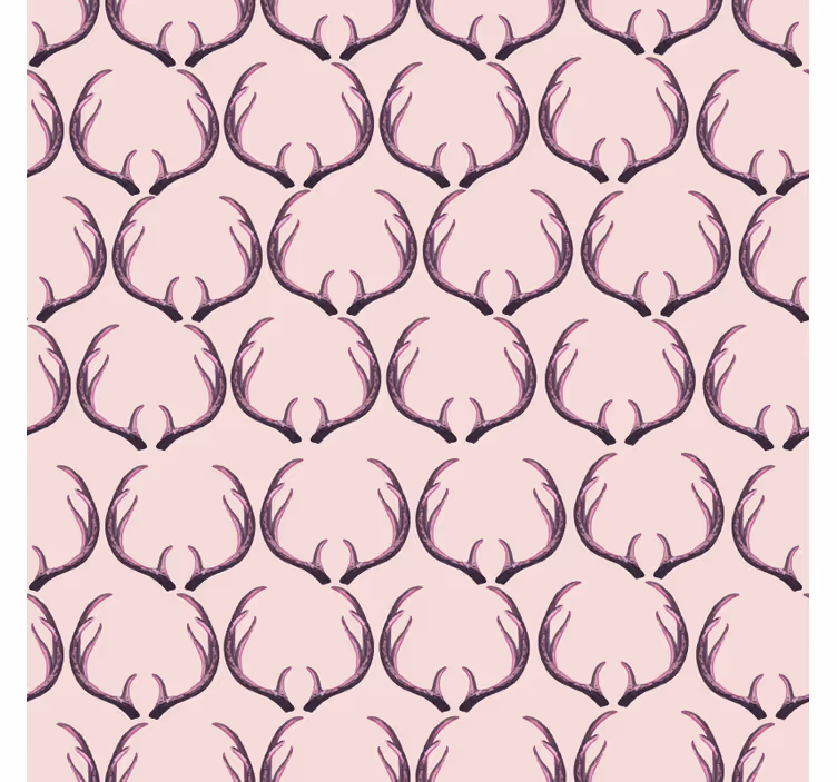 Tapet dyr rosa hjortetakker - Tenstickers