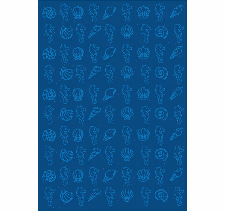 Tapet dyr marine motiver illustrasjon - Tenstickers