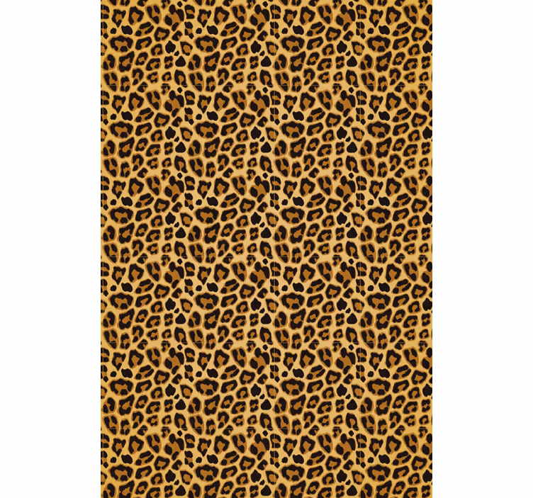 Tapet dyr leopardmønster områdeaccent - Tenstickers