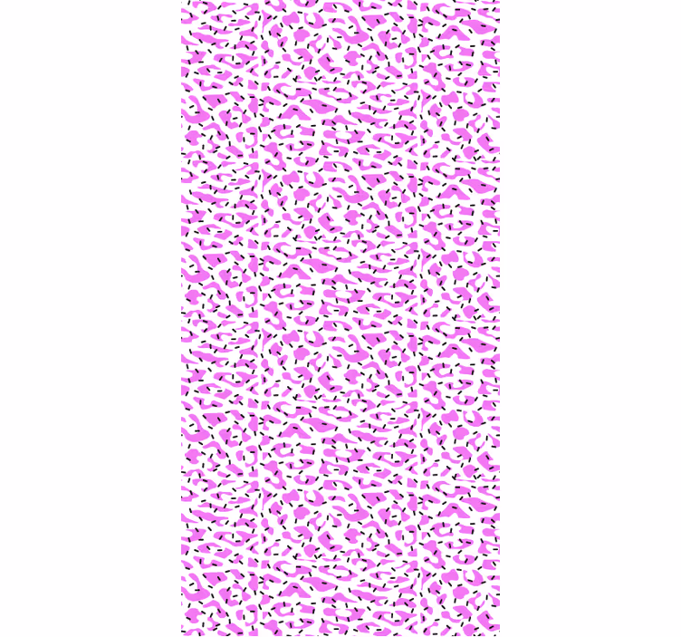 Tapet dyr fuchsia leopardmønster - Tenstickers