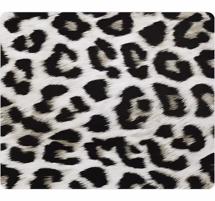 Tapet dyr hvit leopardmønster - Tenstickers