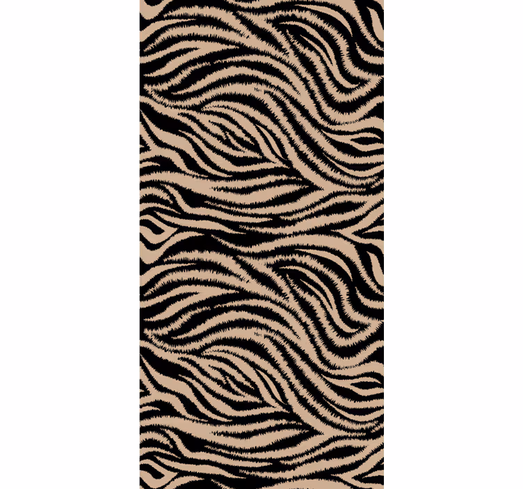Tapet dyr med zebra stripet mønster - Tenstickers