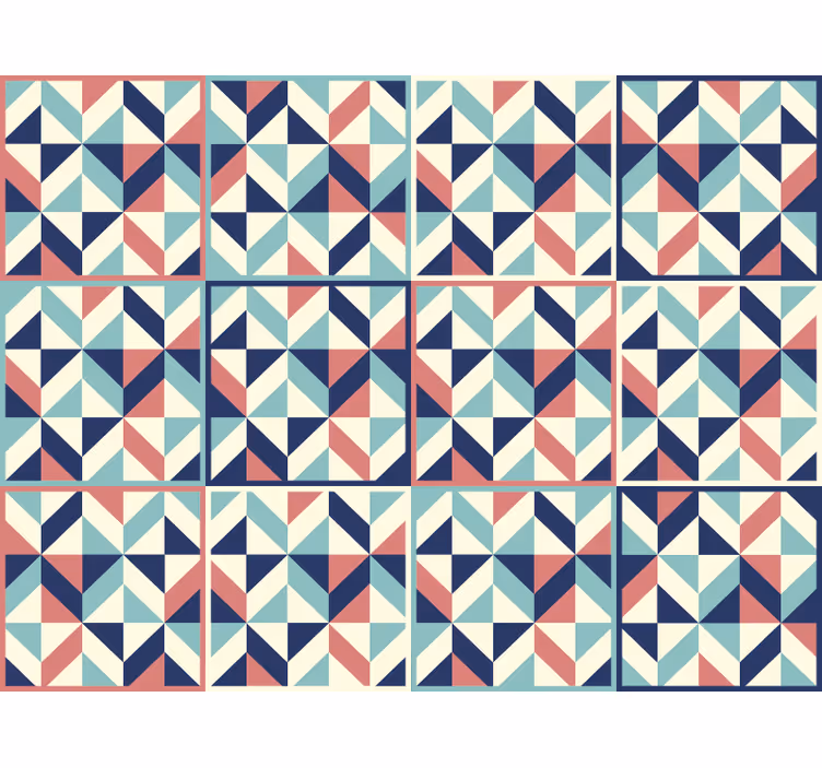 Tapet kontor geometrisk mønsterflater - Tenstickers