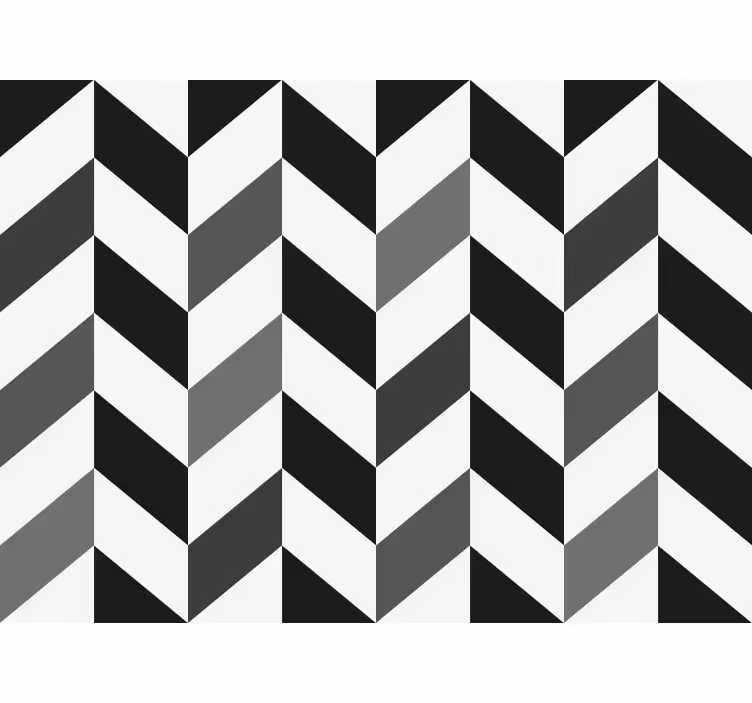 Tapet kontor chevron kontrast - Tenstickers