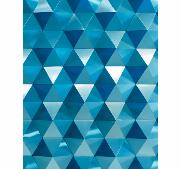 Tapet geometriske former triangelmønster - Tenstickers
