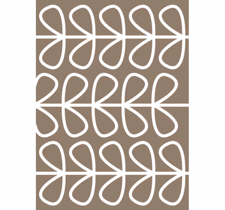 Tapet geometriske former geometrisk sløyfemønster - Tenstickers