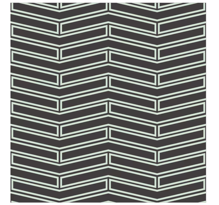 Tapet geometriske former chevron-linjer - Tenstickers