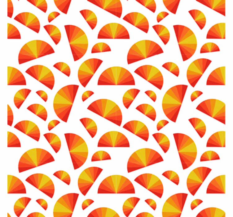 Tapet geometriske former sirkulære mønstre - Tenstickers