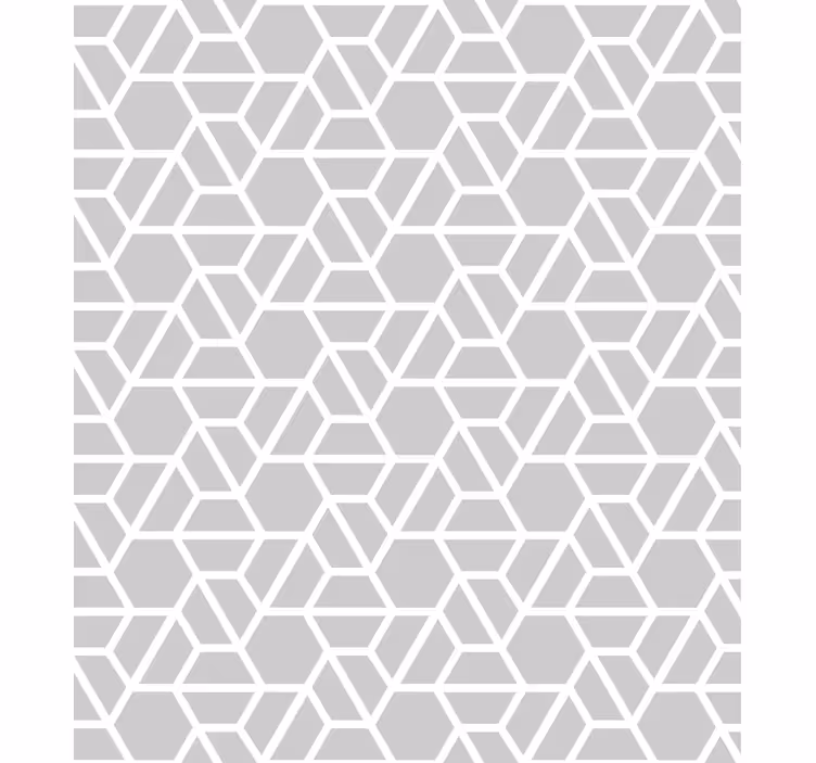 Tapet geometriske former med gitterdesign - Tenstickers