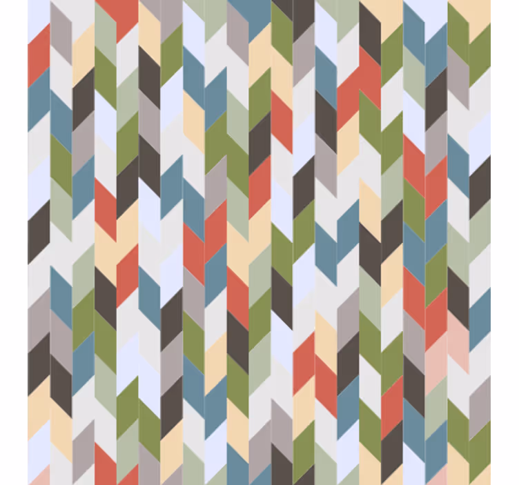 Tapet geometriske former fiskebensmønster - Tenstickers
