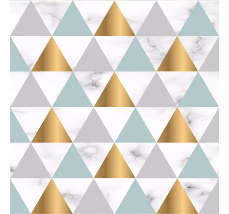Tapet geometriske former geometrisk triade - Tenstickers