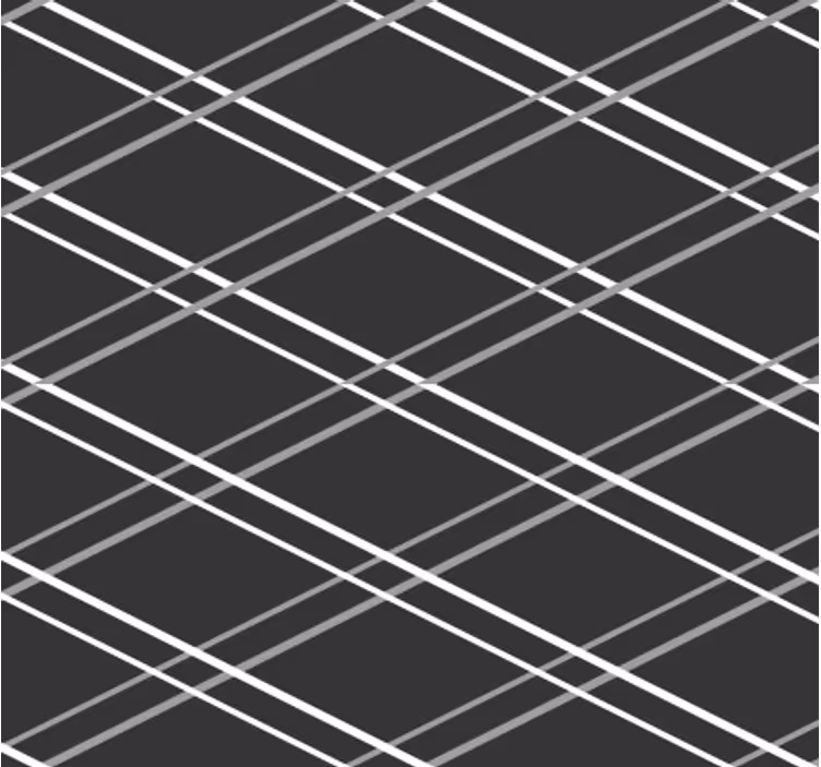 Tapet geometriske former med linjemønster - Tenstickers