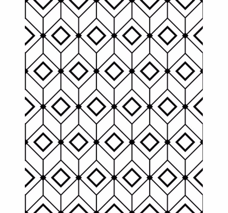 Tapet geometriske former moderne diamantformer - Tenstickers