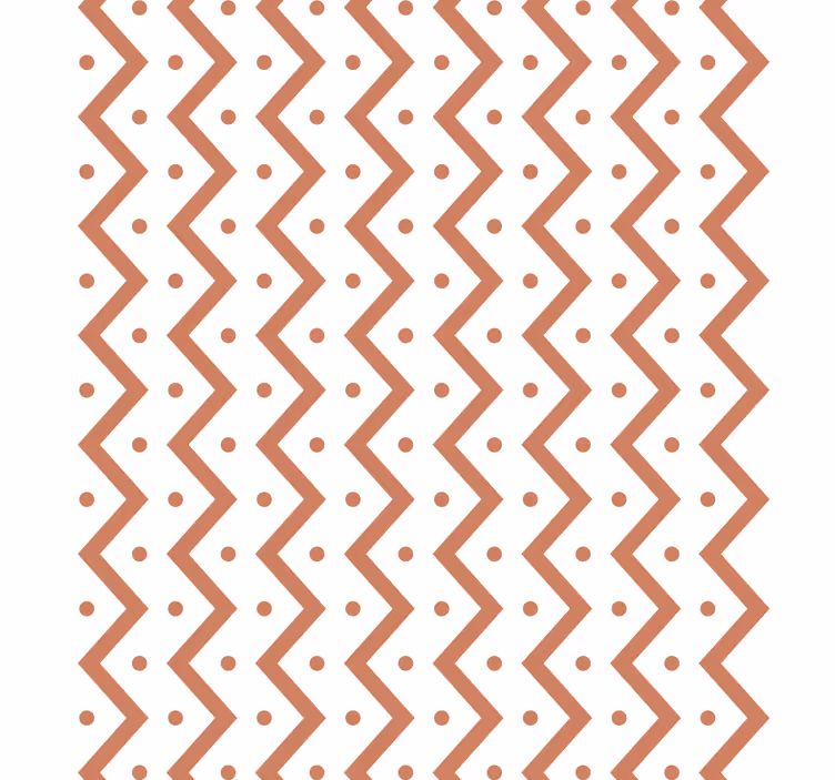 Zigzag og prikker tapet geometriske former - Tenstickers