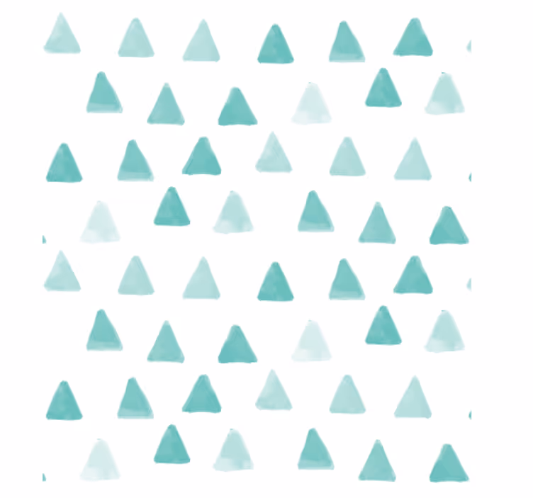 Tapet geometriske former med trekantede motiver - Tenstickers