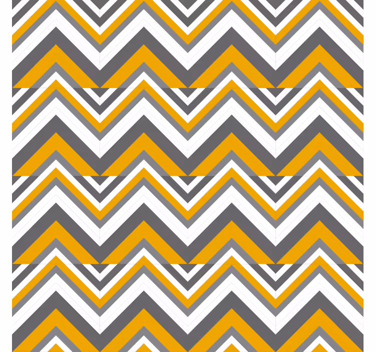 Tapet geometriske former chevron-stripe mønster - Tenstickers
