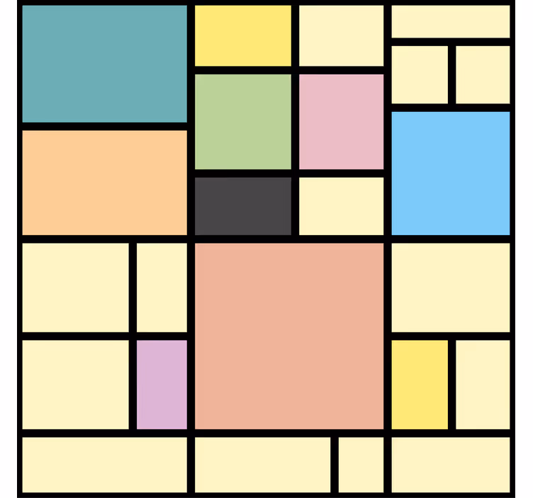 Tapet geometriske former livlig geometri - Tenstickers