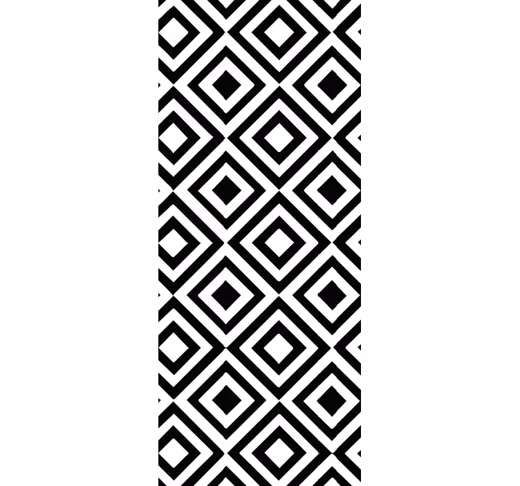 Svart og hvit tapet geometriske former - Tenstickers