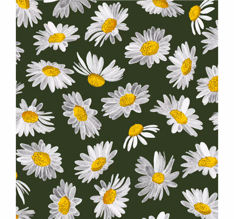 Tapet natur eng av tusenfryd - Tenstickers