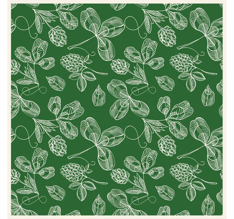 Tapet natur med frodige grønne motiver - Tenstickers