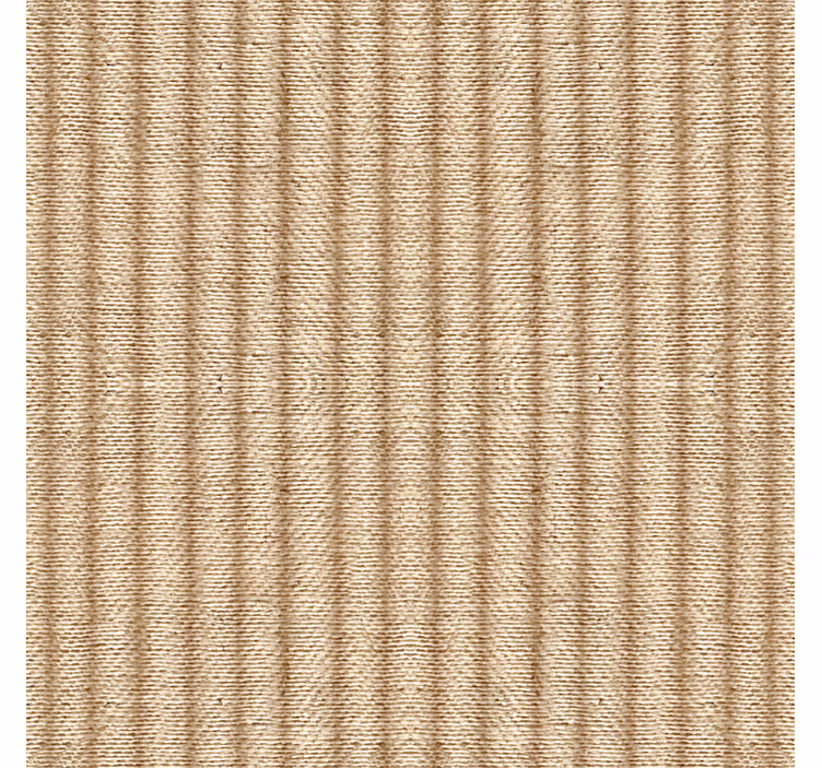 Tapet gift brunt realistisk jute - Tenstickers
