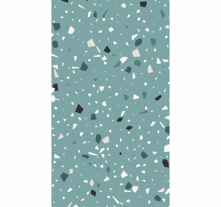 Tapet annet aquamarine terrazzo - Tenstickers