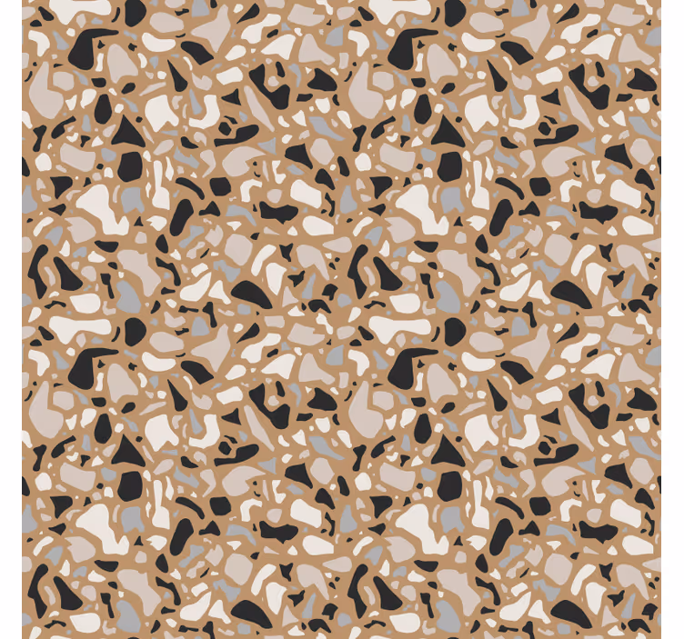 Tapet annet klassisk brunt terrazzo - Tenstickers