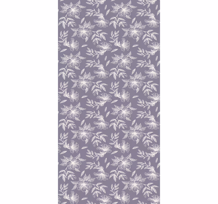 Tapet annet lilla blomstermotiv - Tenstickers