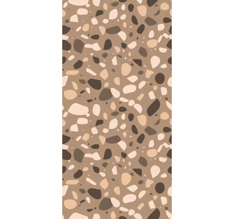 Tapet annet brun klassisk terrazzo - Tenstickers