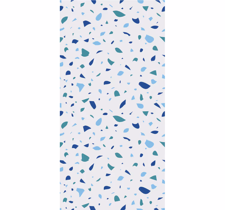 Tapet annet blåtoner terrazzo - Tenstickers