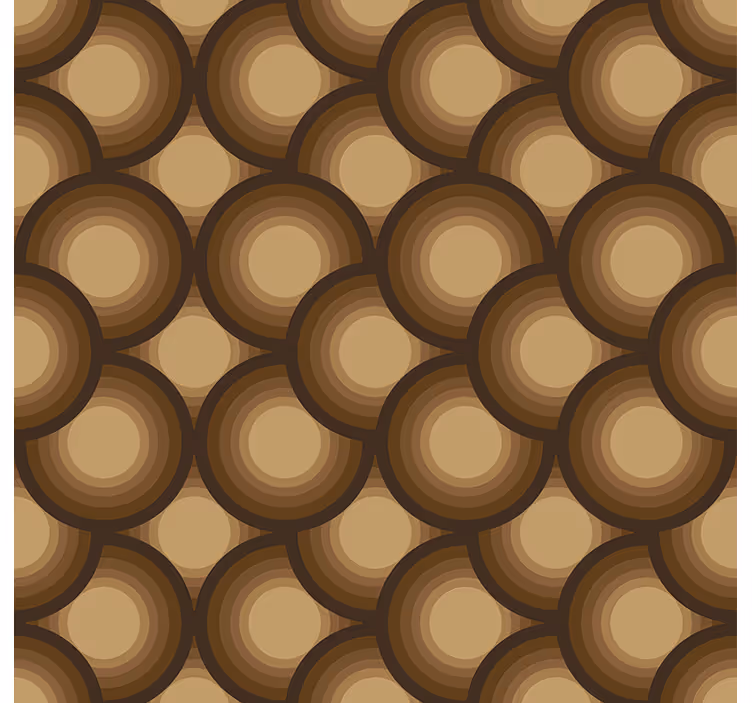 Tapet vintage brune soler - Tenstickers