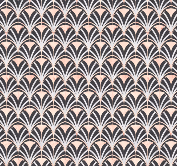 Tapet fliser art deco marmor effekt mønster - Tenstickers